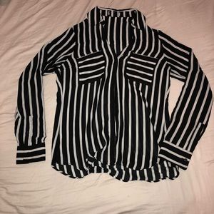 Black and White striped Button Down!
